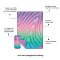 Original Puffy Throw Blanket - Unicorn Fade