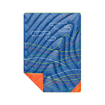 Original Puffy Throw Blanket - New Wave Blue