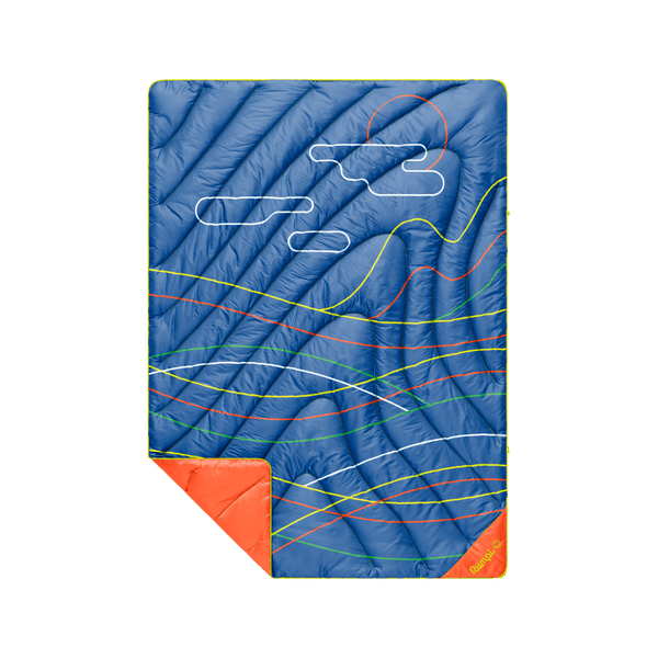 Original Puffy Throw Blanket - New Wave Blue