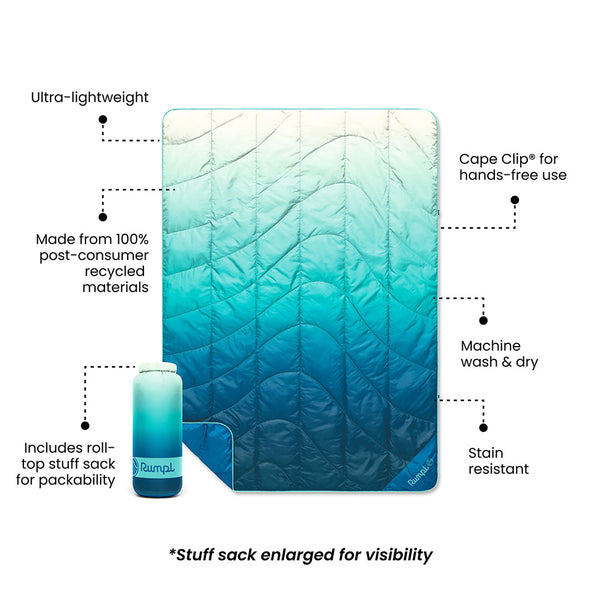 Travel Puffy Blanket - Deepfoam Fade