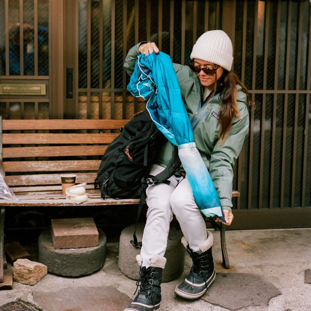 Travel Puffy Blanket - Deepfoam Fade