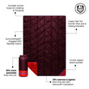 Backcountry Puffy Blanket - Fig Red