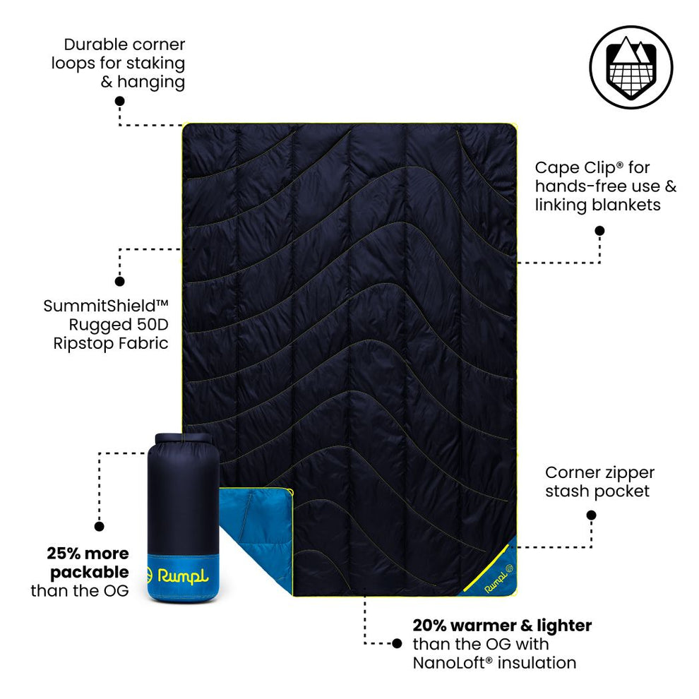 Backcountry Puffy 2 Person Blanket - Midnight Blue