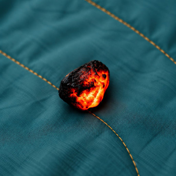 Campfire Puffy Blanket - Sage Navy