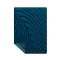 Campfire Puffy Throw Blanket - Sage Navy