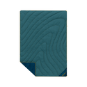 Campfire Puffy Throw Blanket - Sage Navy