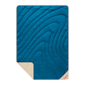 Fleece Puffy Blanket - Seascape Cream