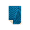 Fleece Puffy Mini Blanket - Seascape Cream