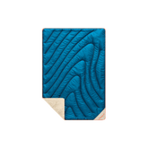 Fleece Puffy Mini Blanket - Seascape Cream