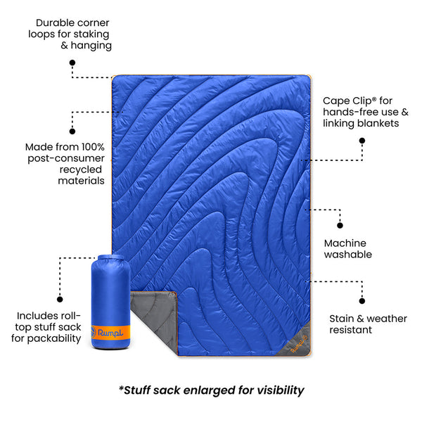 Original Puffy Blanket - Burning Blue