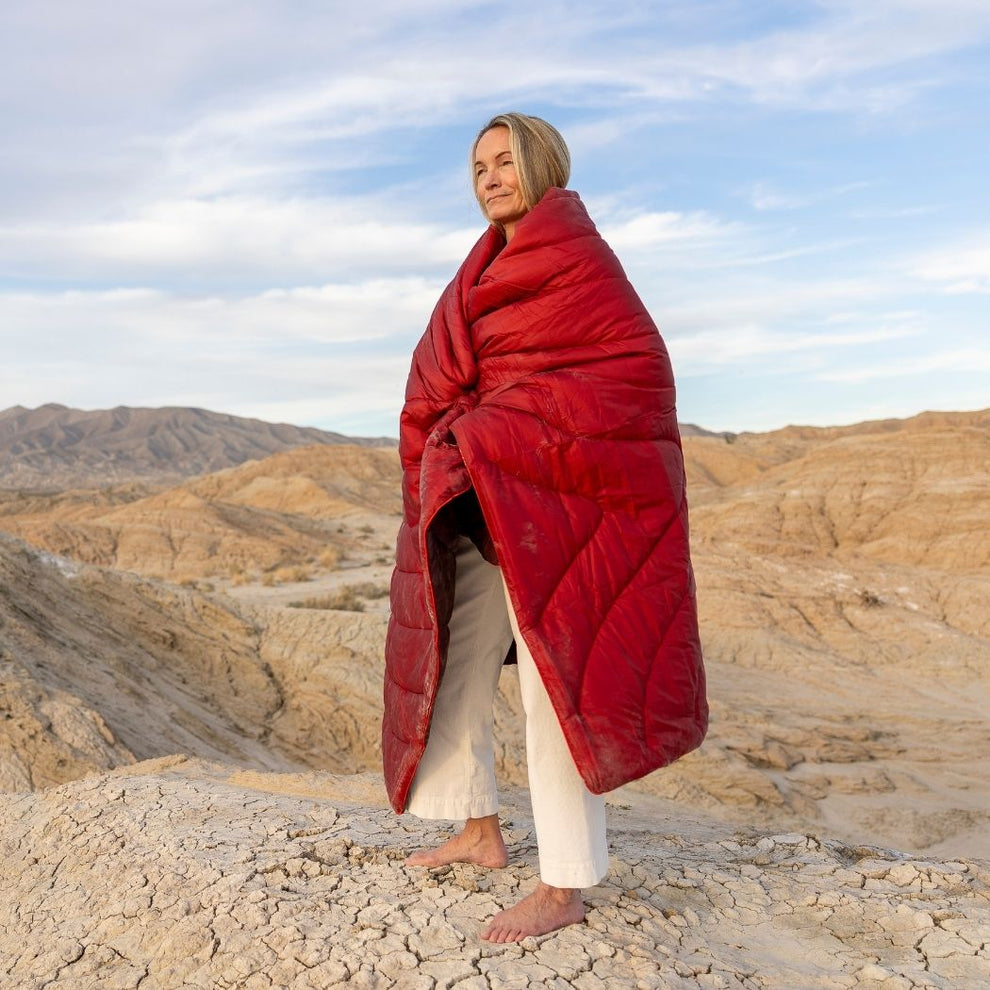 Original Puffy Blanket - Fig Cherry