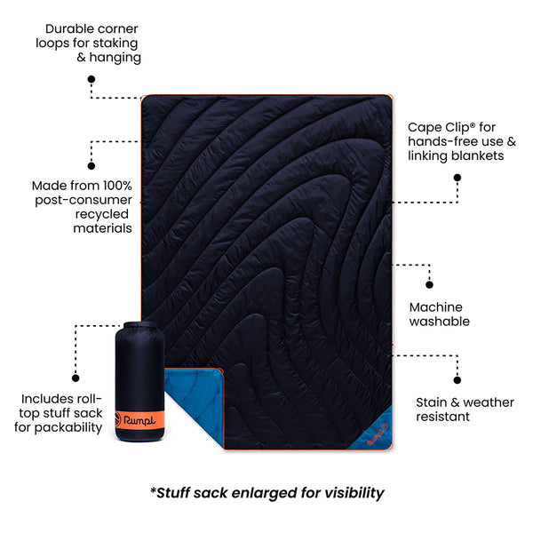 Original Puffy Blanket - Midnight Blue