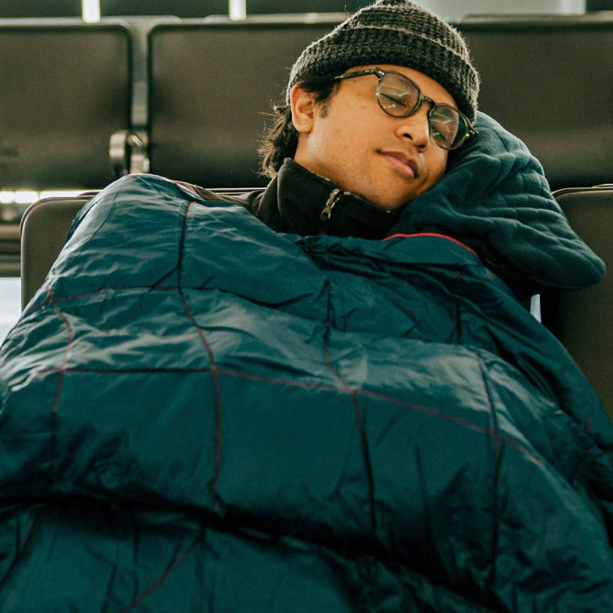 Travel Puffy Blanket - Deepwater