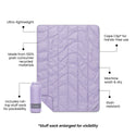 Travel Puffy Blanket - Lavender