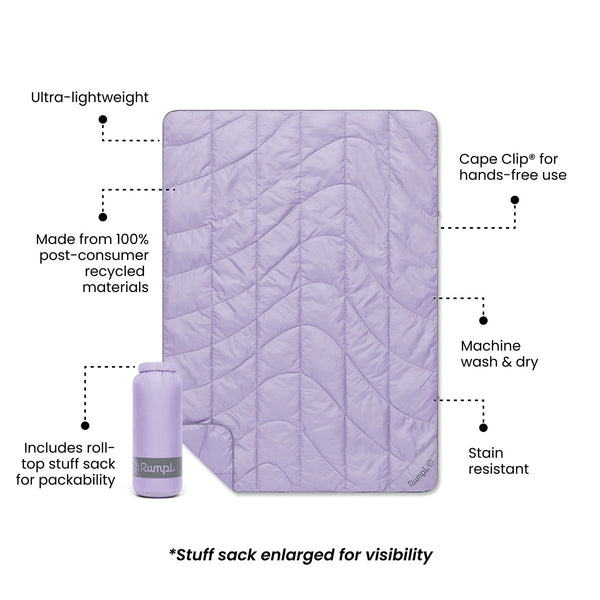 Travel Puffy Blanket - Lavender