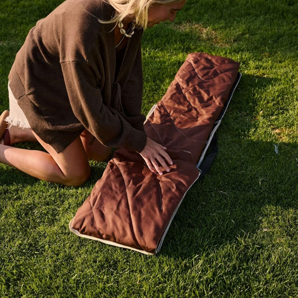 Stash Mat - Mocha Mini Stripes
