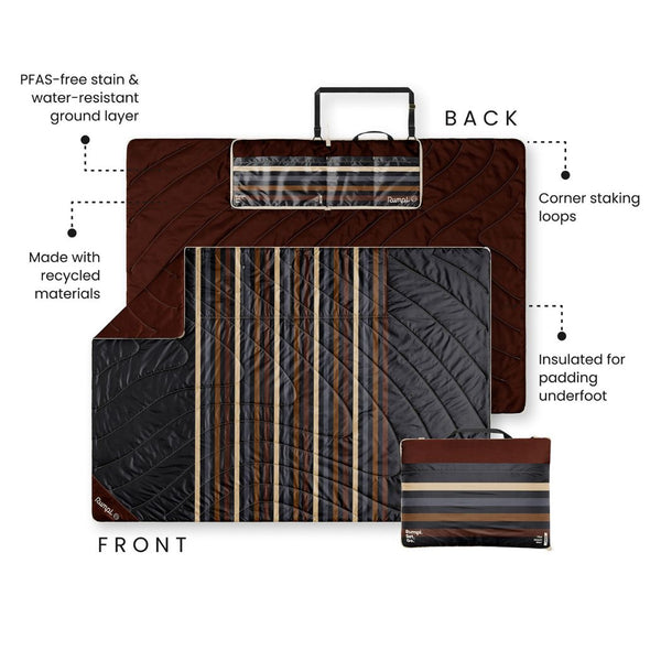 Stash Mat - Mocha Mini Stripes