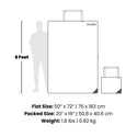 Tech Towel Tote Double - Midnight Retro Stripes