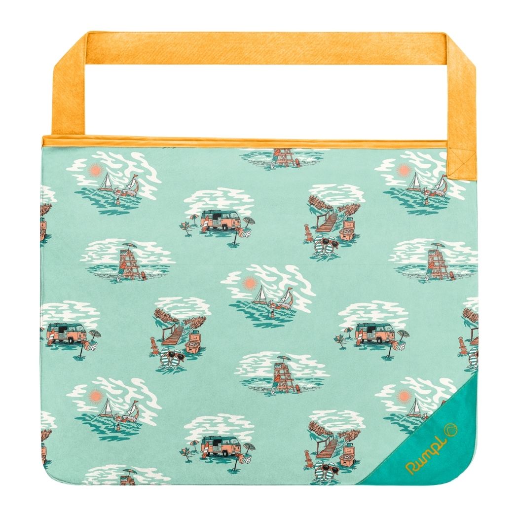 Tech Towel Tote Double - Aqua Outer Banks