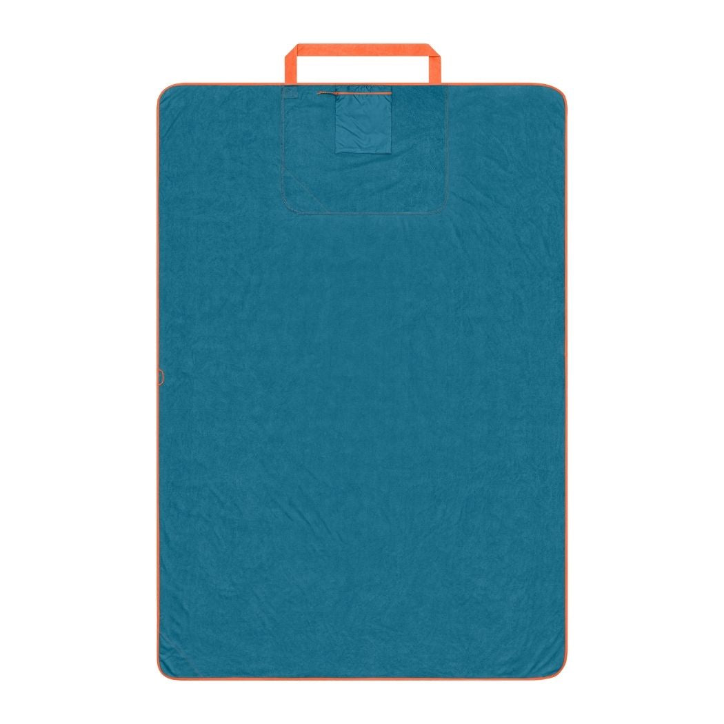 Tech Towel Tote Double - Midnight Retro Stripes