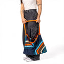 Tech Towel Tote Double - Midnight Retro Stripes