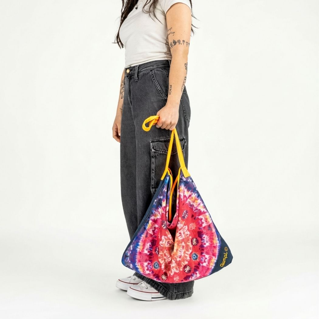Tech Towel Tote Double - Tapestry Tie Dye