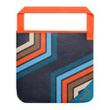 Tech Towel Tote - Midnight Retro Stripes