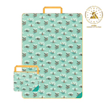 Tech Towel Tote Double - Aqua Outer Banks