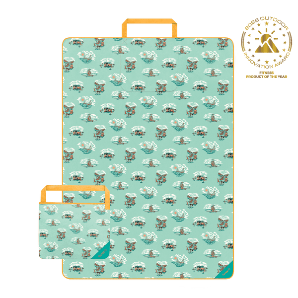 Tech Towel Tote Double - Aqua Outer Banks