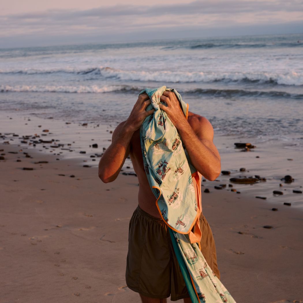 Tech Towel Tote - Aqua Outer Banks