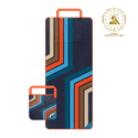Tech Towel Tote - Midnight Retro Stripes