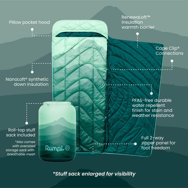 Wrap Sack 20° Sleeping Bag - Cascade Fade