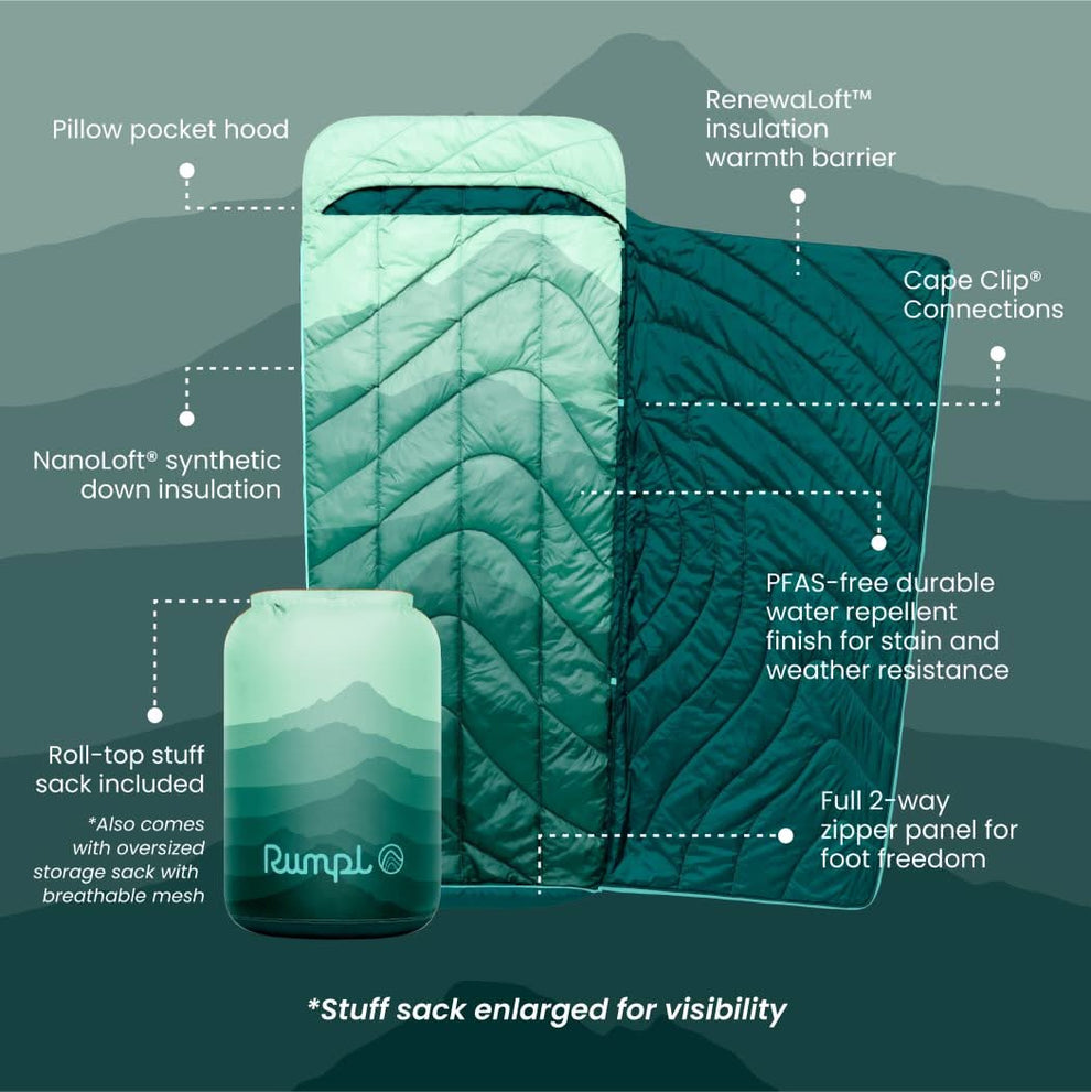 Wrap Sack 20° Sleeping Bag - Cascade Fade