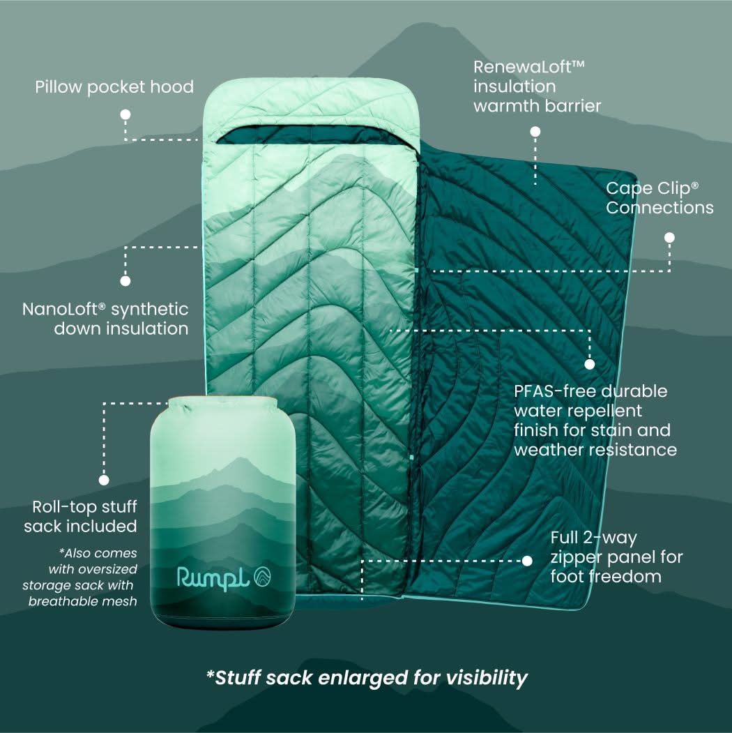 Wrap Sack 20° Sleeping Bag - Cascade Fade